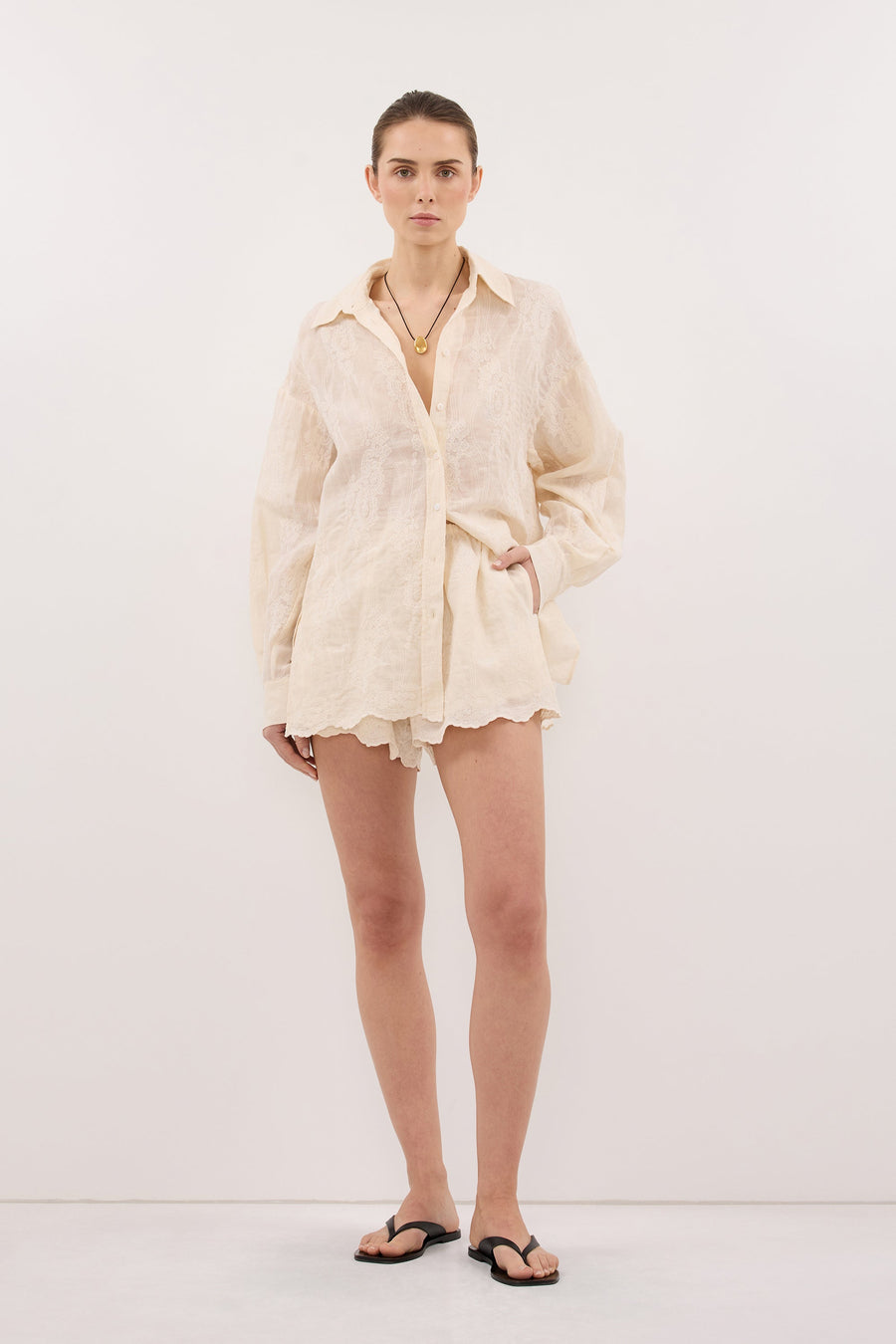CORDELIA SANDSTONE RAMIE SHORT