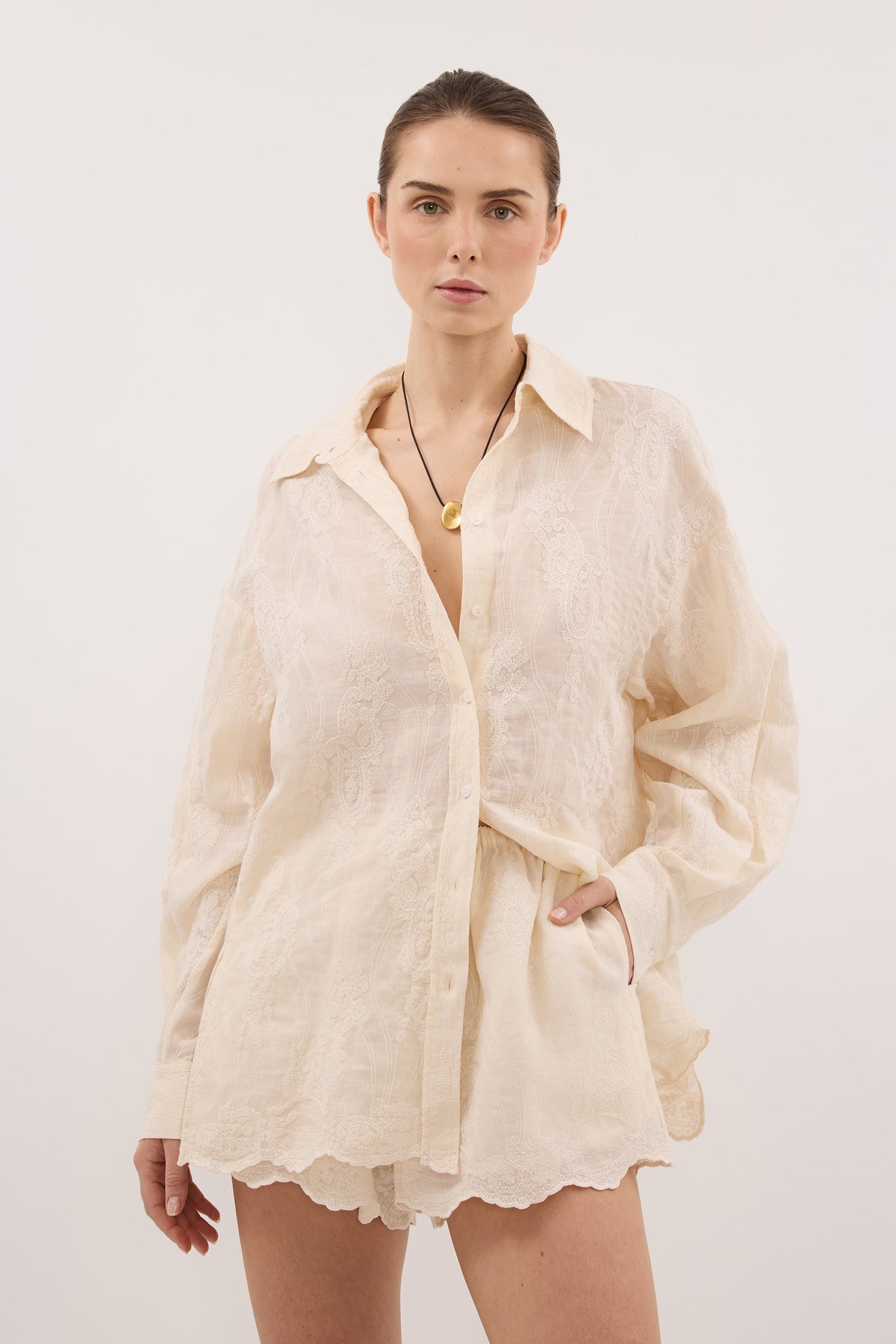 CORDELIA SANDSTONE RAMIE SHORT