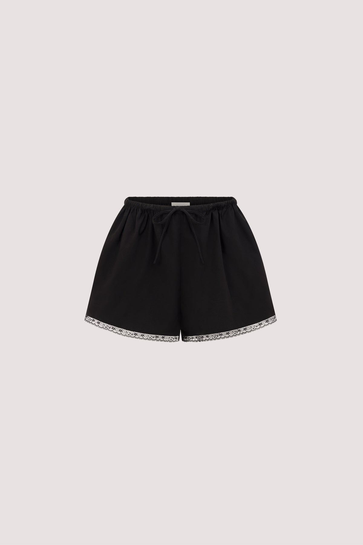ROSIN BLACK LACE TRIM SHORT