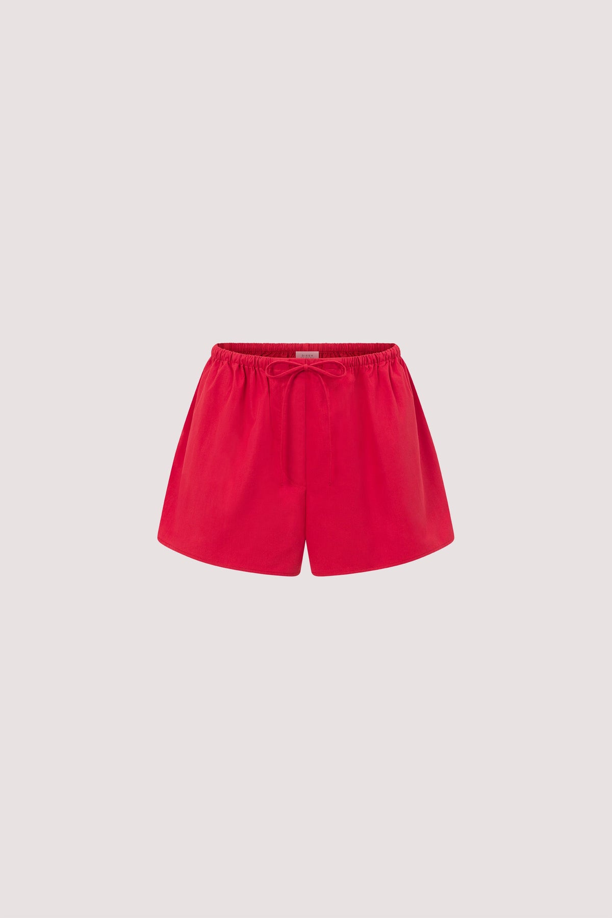 INA RED LIGHTWEIGHT COTTON SHORT