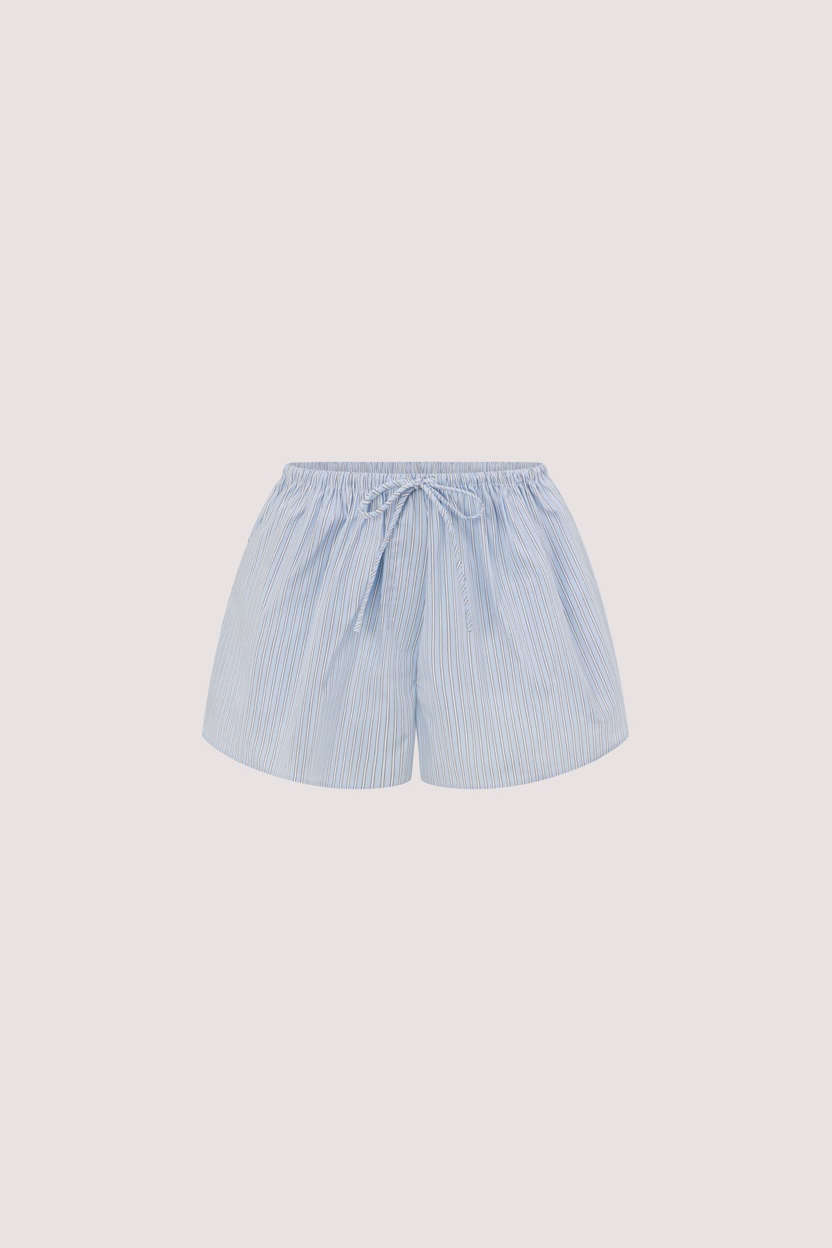 BERNICE BLUE STRIPE COTTON BLEND SHORT