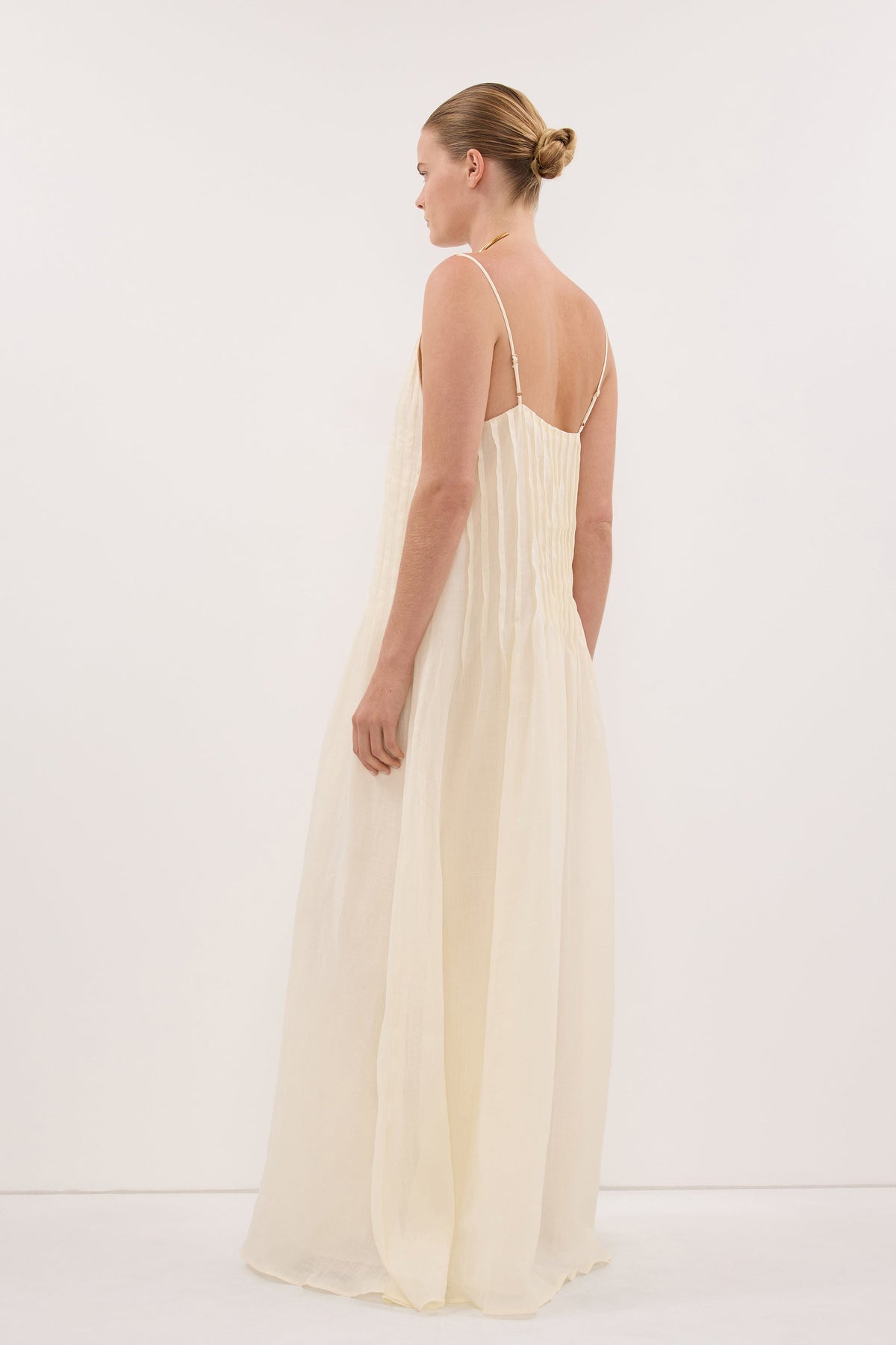 TAHLIA STRAW RAMIE MAXI DRESS