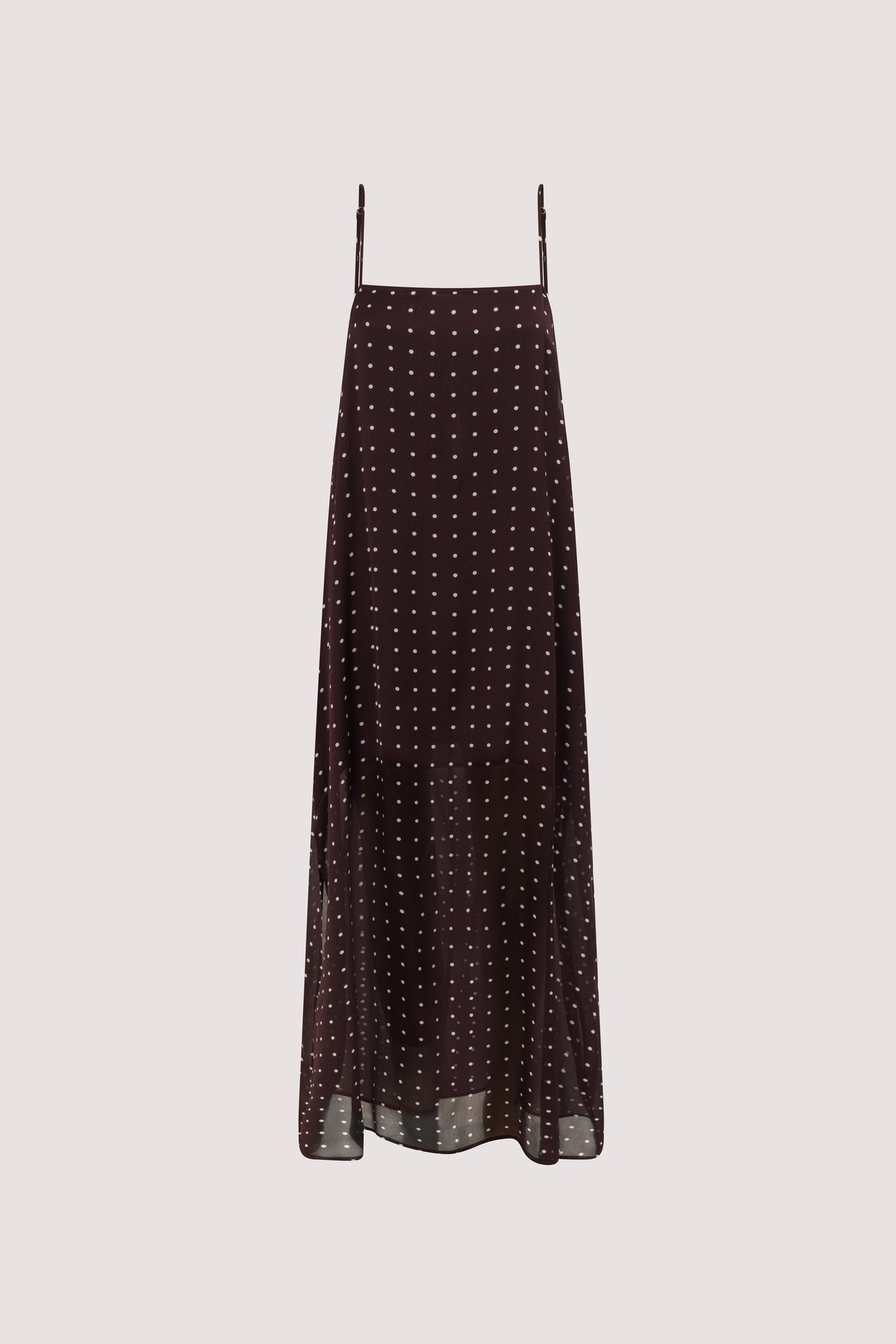 VANESSA BITTER CHOC SLEEVELESS MIDI DRESS