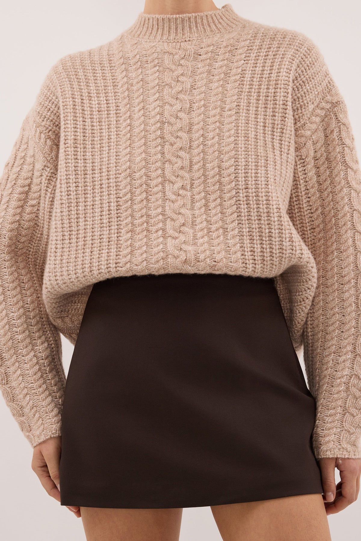 SOHO BITTER CHOC TAILORED SKORT