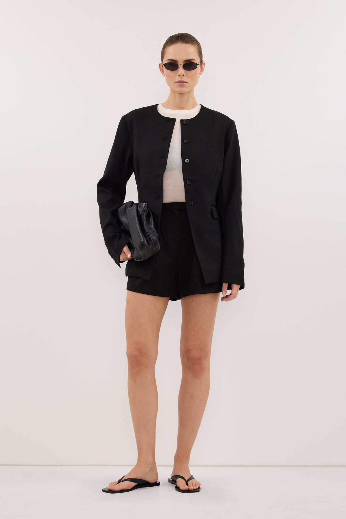 CYRUS BLACK TAILORED SHORT