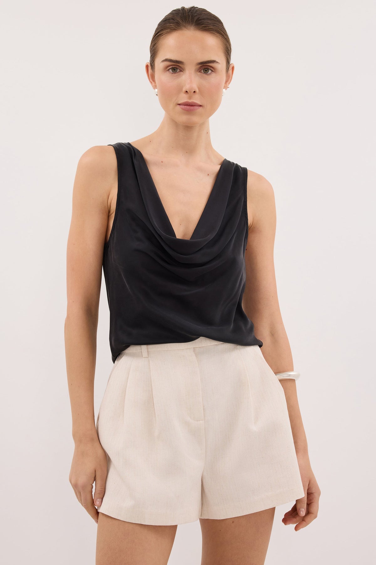 ROSALIE CREAM MARLE TAILORED SHORT