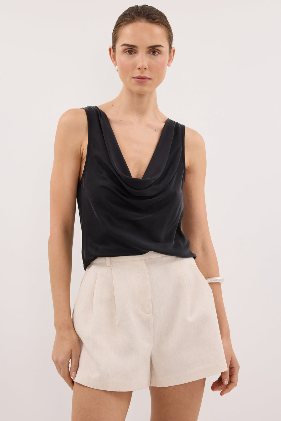 ROSALIE CREAM MARLE TAILORED SHORT