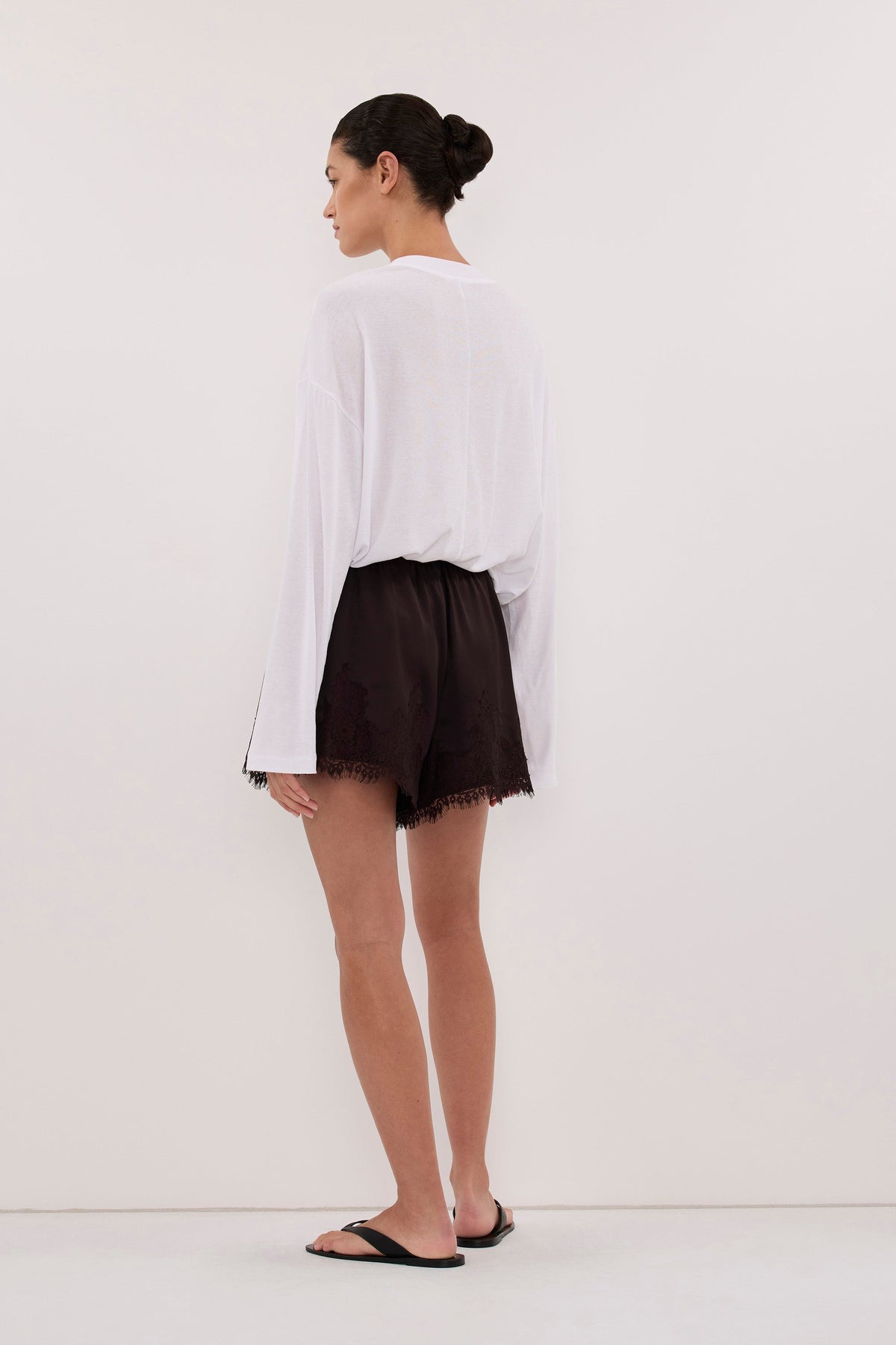SELENE ESPRESSO SATIN SHORT
