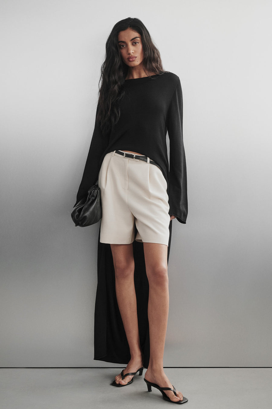 SOLENE CREAM BERMUDA SHORT