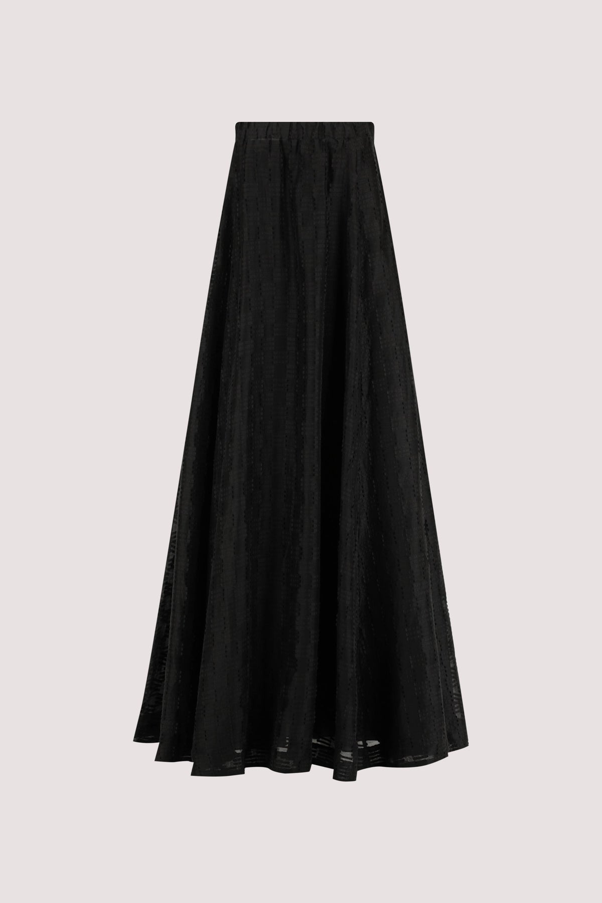 ELBA BLACK SHEER STRAPLESS DRESS