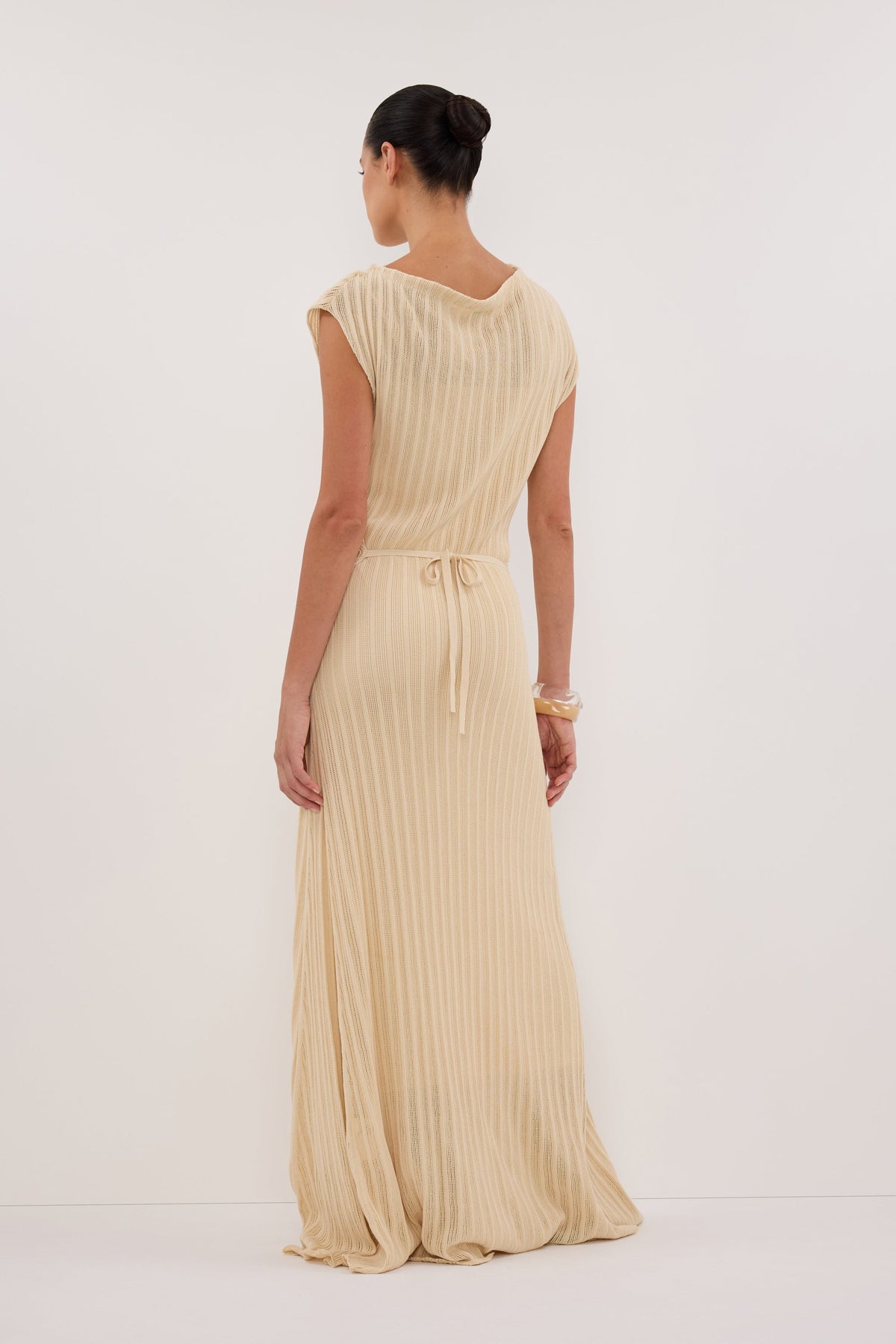 BOWIE NATURAL KNIT MAXI DRESS