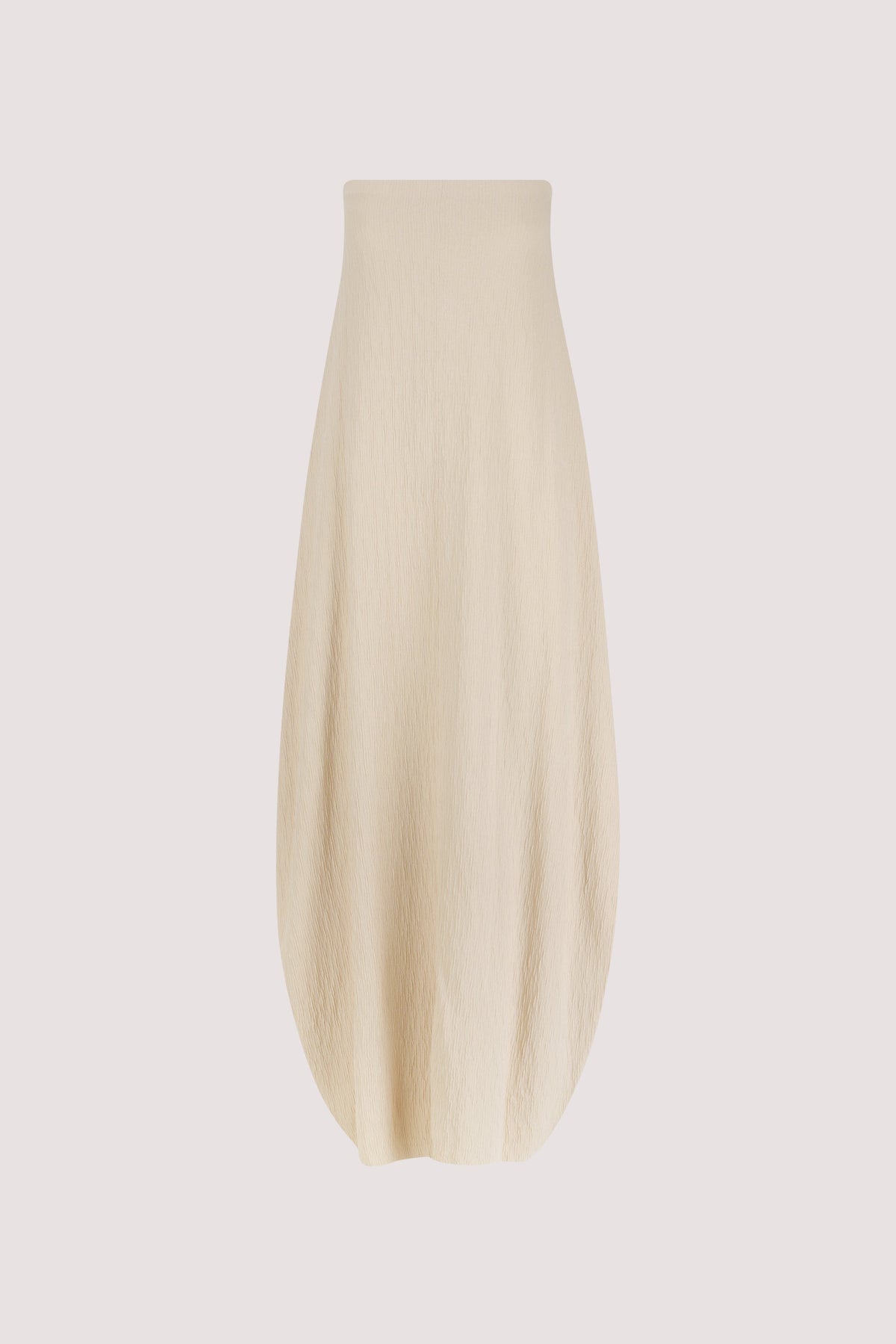 ALIAS NATURAL TEXTURED KNIT STRAPLESS MIDI DRESS