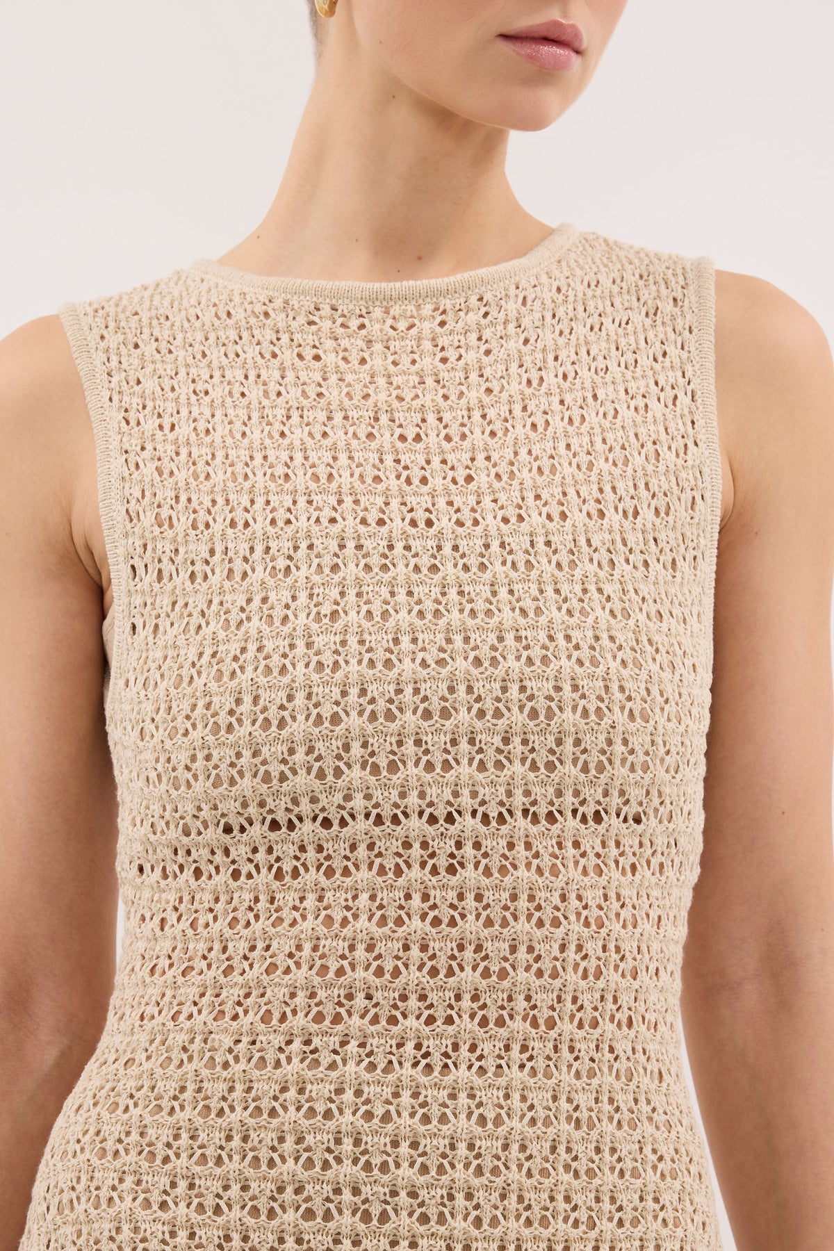 HALO NATURAL KNIT MAXI DRESS
