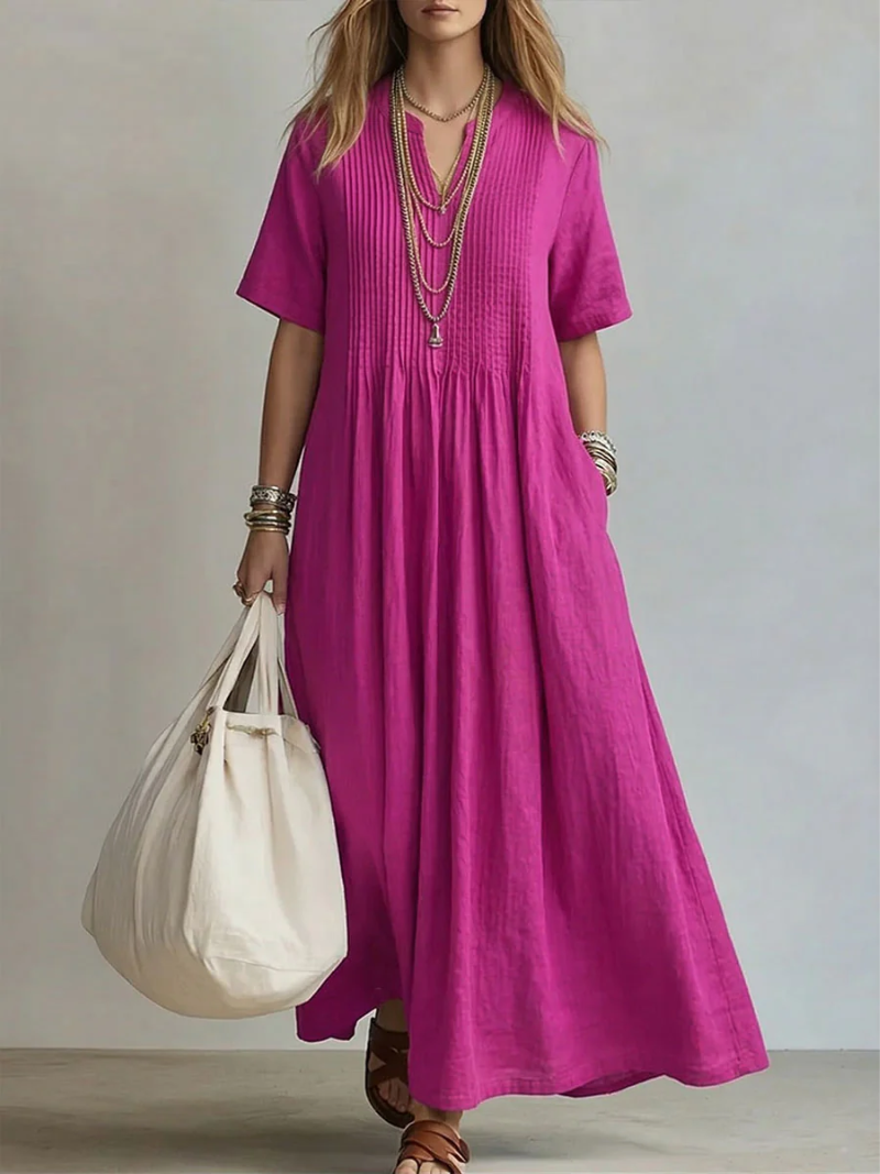 Diletta | Pleated Midi Dress