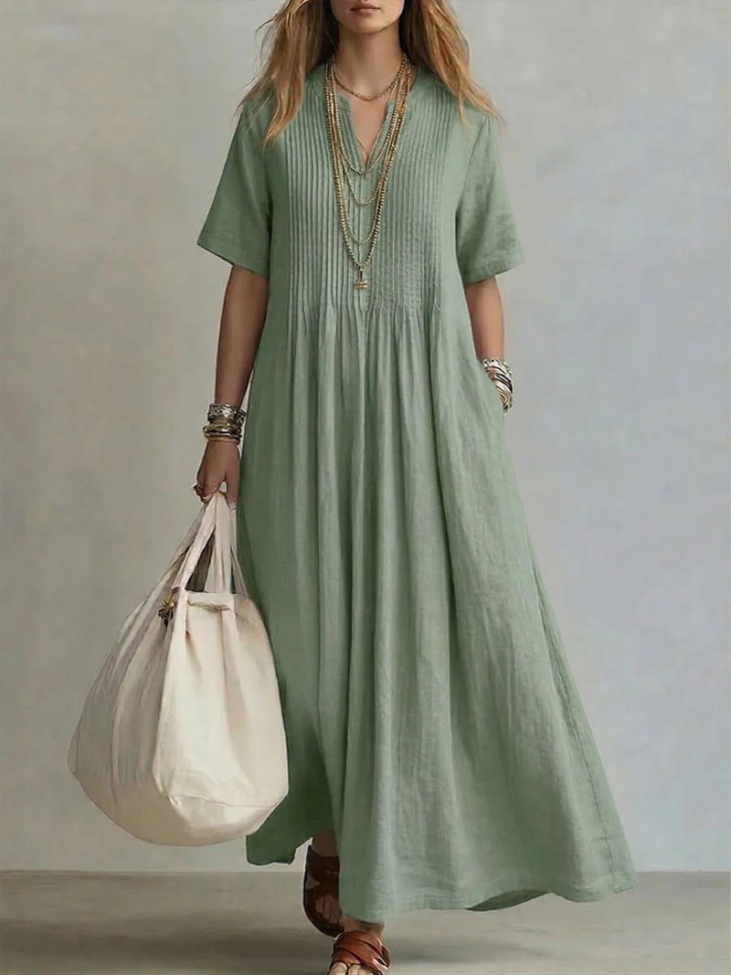 Diletta | Pleated Midi Dress