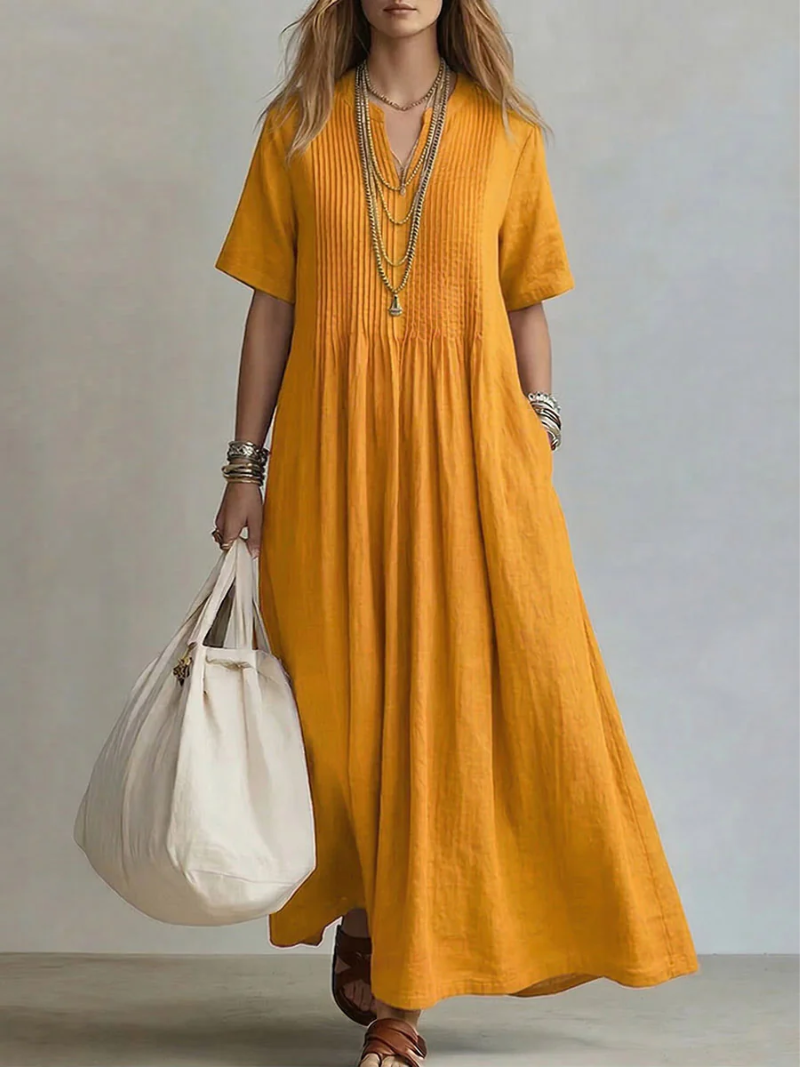 Diletta | Pleated Midi Dress
