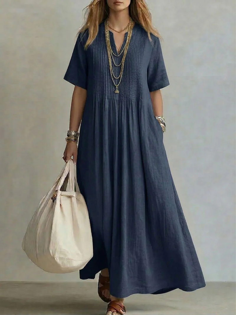 Diletta | Pleated Midi Dress